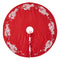 Handmade Lobsters Red Cotton Christmas Tree Skirt 60" Arcadia Home